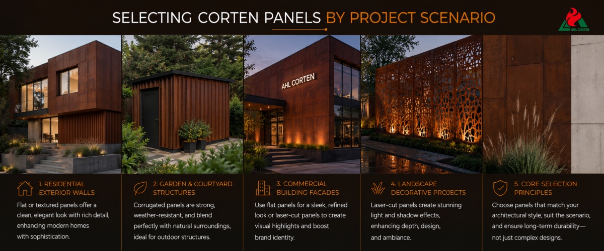 Corten Panels Suited for Different Buildings